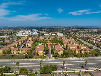 Aerial view of the property