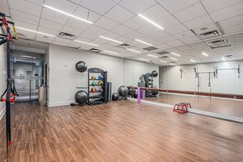 State-of-the-art gym and spin studio