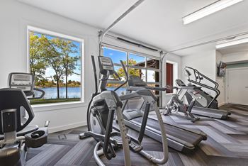 Two-story fitness center