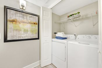In-home full size washer and dryer