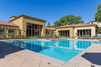 Sparkling pools with spas
