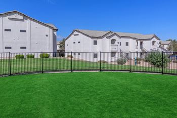 Lush green lawn area
