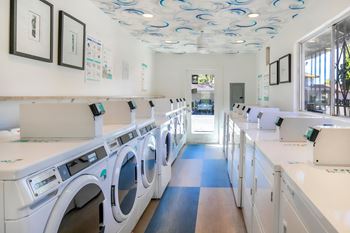 Washer and dryer in laundry room