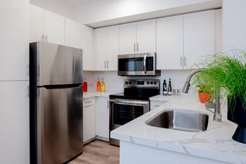 Granite countertops with sink