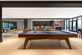 Philadelphia apartment for rent - a billiards table in a lobby of a hotel