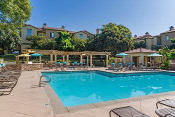 Sparkling pools with spas