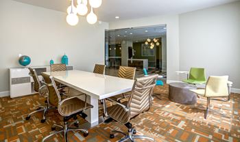 Business center with conference room