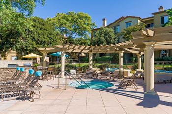 Sparkling pools with spas
