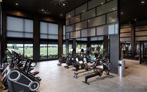 Denver apartment for rent - a gym with a bunch of exercise bikes
