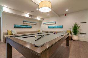 Glendale apartment for rent - clubhouse pool table at Towne at Glendale, Glendale, California