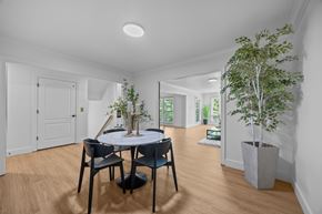 Asheville apartment for rent - A dining room with a table and chairs.