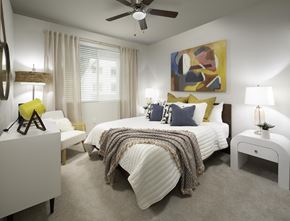 San Diego apartment for rent - Modern Bedroom at Gravity, San Diego, CA