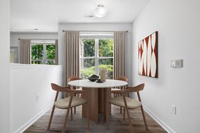 Durham apartment for rent - A dining room with a table and chairs.