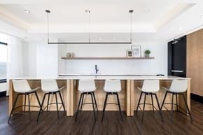 Arlington apartment for rent - Social kitchen with bar seating