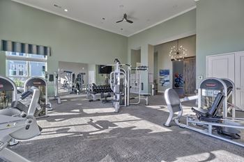 Fitness center with cardio, yoga, and weight room