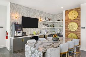 Tampa apartment for rent - a kitchen and dining room with a table and chairs