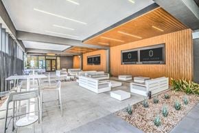 Las Vegas apartment for rent - Covered outdoor seating area with TVs