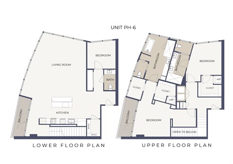 Floor plan for 2 beds, 2 baths, 2410 sqft