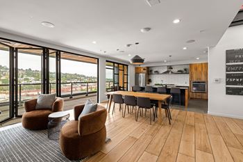 Living room with attached balcony
