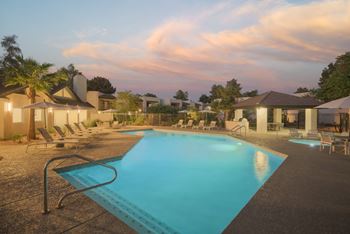 2 Resort style pools with relaxing loungers & spas