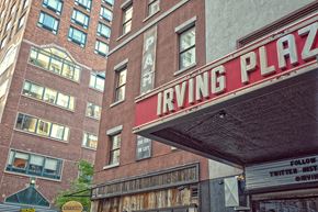 New York apartment for rent - a photo of the riving plaza sign in front of a brick building