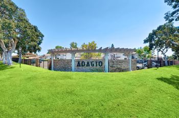 Gated access, with the sign