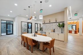 Houston apartment for rent - Clubhouse Dining Area at Alta Sunset Heights, Houston, TX, 77009
