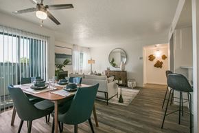 Albuquerque apartment for rent - Dining And Living Area at AYA ABQ, Albuquerque