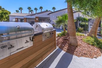 Outdoor grill area