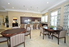 Chula Vista apartment for rent - A large dining room with a round table and chairs.