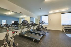 Colorado Springs apartment for rent - Fitness center cardio equipment at Alpine Vista, Colorado Springs, CO, 80922