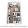 Floor plan for studio, 1 bath, 516 sqft