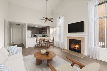 Stylish wood-style laminate flooring*