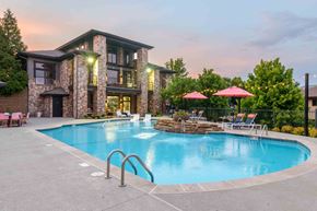 Lenexa apartment for rent - Resort style pool at Aventura Falcon Valley apartments for rent in Lenexa, KS.