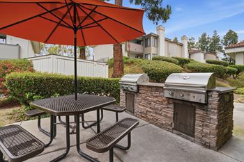 Outdoor gas barbeque grills