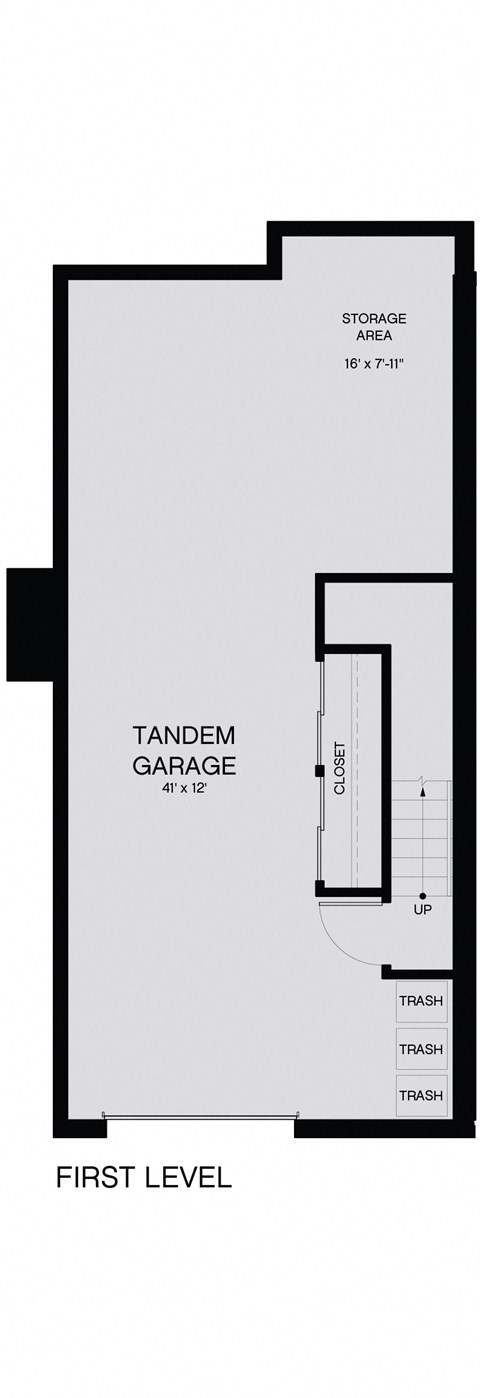 Floor plan for 3 beds, 2.5 baths, 2735 sqft