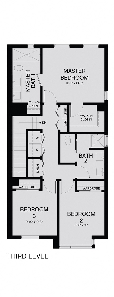 Floor plan for 3 beds, 2.5 baths, 2653 sqft