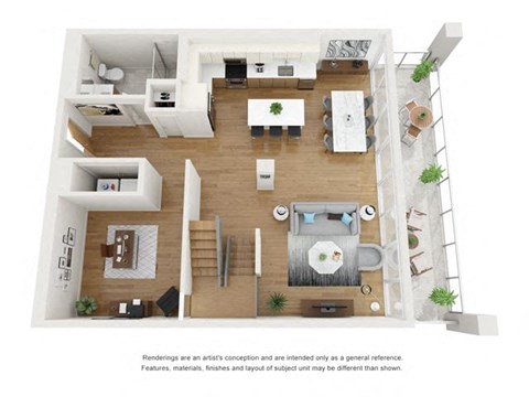 Floor plan for 2 beds, 2.5 baths, 1794 sqft
