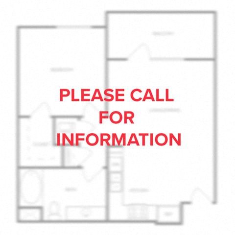 Floor plan for studio, 1 bath, 625 sqft
