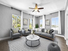 Los Angeles apartment for rent - living room at North Kingsley, Los Angeles, California