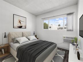 Los Angeles apartment for rent - Elegant Bedroom at Pacific Rose Apartments, Los Angeles, California