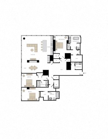 Floor plan for 3 beds, 2.5 baths, 3317 sqft