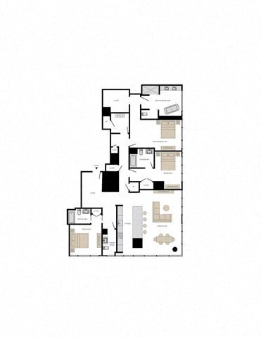 Floor plan for 3 beds, 2.5 baths, 2571 sqft