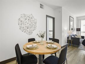Paramount apartment for rent - a dining room with a table and chairs at Enclave, Paramount California