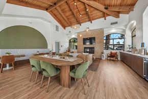 Chandler apartment for rent - Elegant community clubhouse featuring modern furnishings, comfortable seating, and gathering spaces for residents.