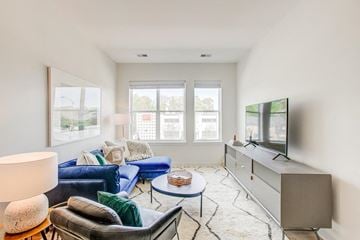 Arlington apartment for rent - a living room with a couch and a tv
