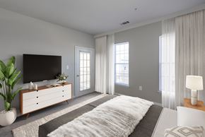 Germantown apartment for rent - Bedroom with large windows