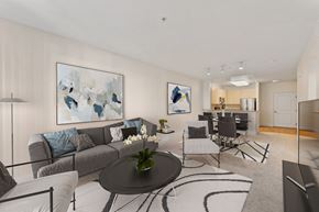 Walnut Creek apartment for rent - a living room with a couch and a table
