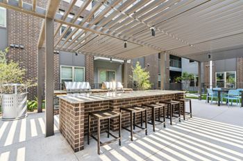 Outdoor grill and patio