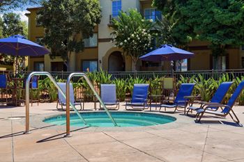 Two resort-style pools with spas